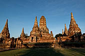 Ayutthaya, Thailand. Wat Chaiwatthanaram, general view of the wat from south. 